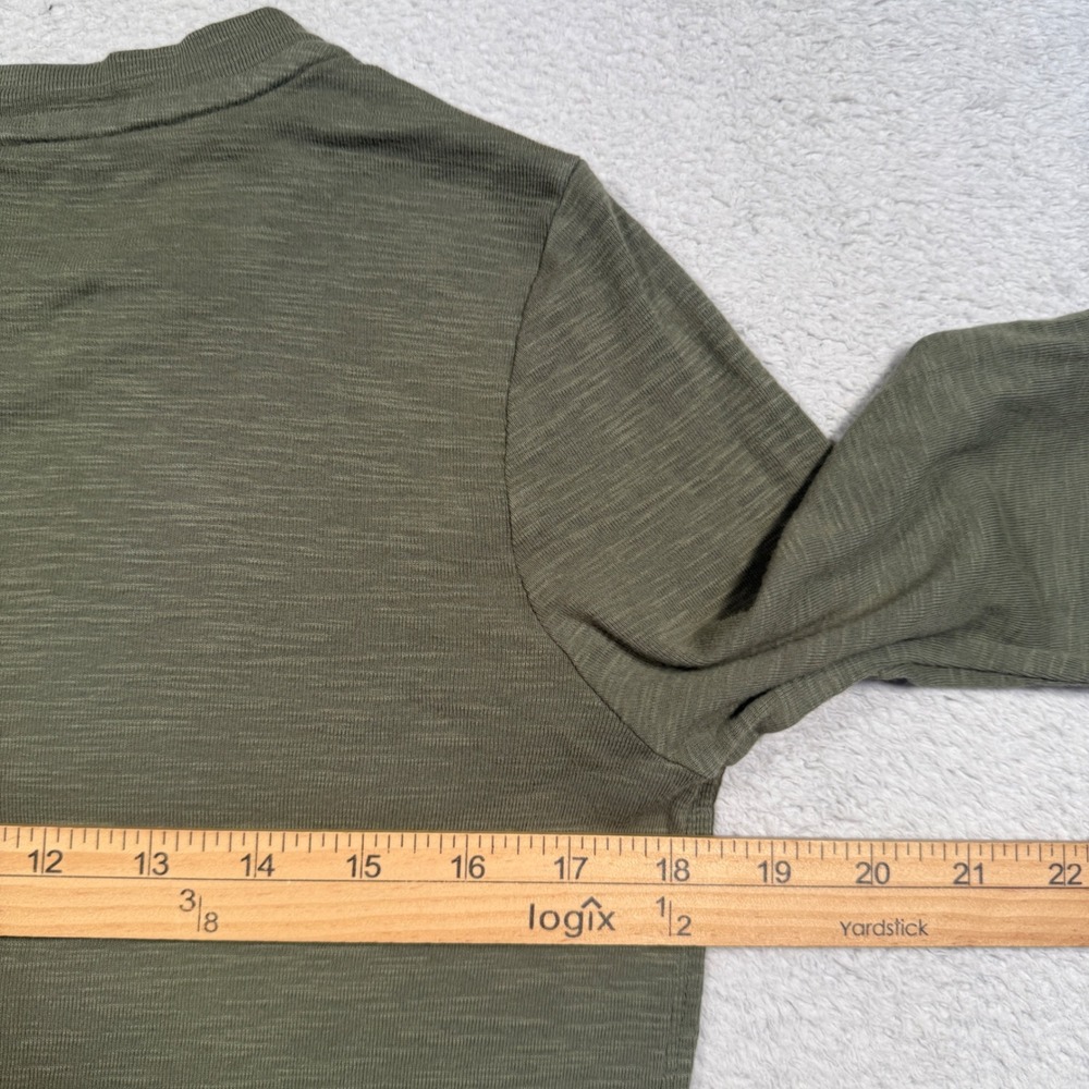 Tommy Bahama Top Womens XS Olive Green Slub Knit Curved Hem Casual Basic NWOT - Picture 6 of 6